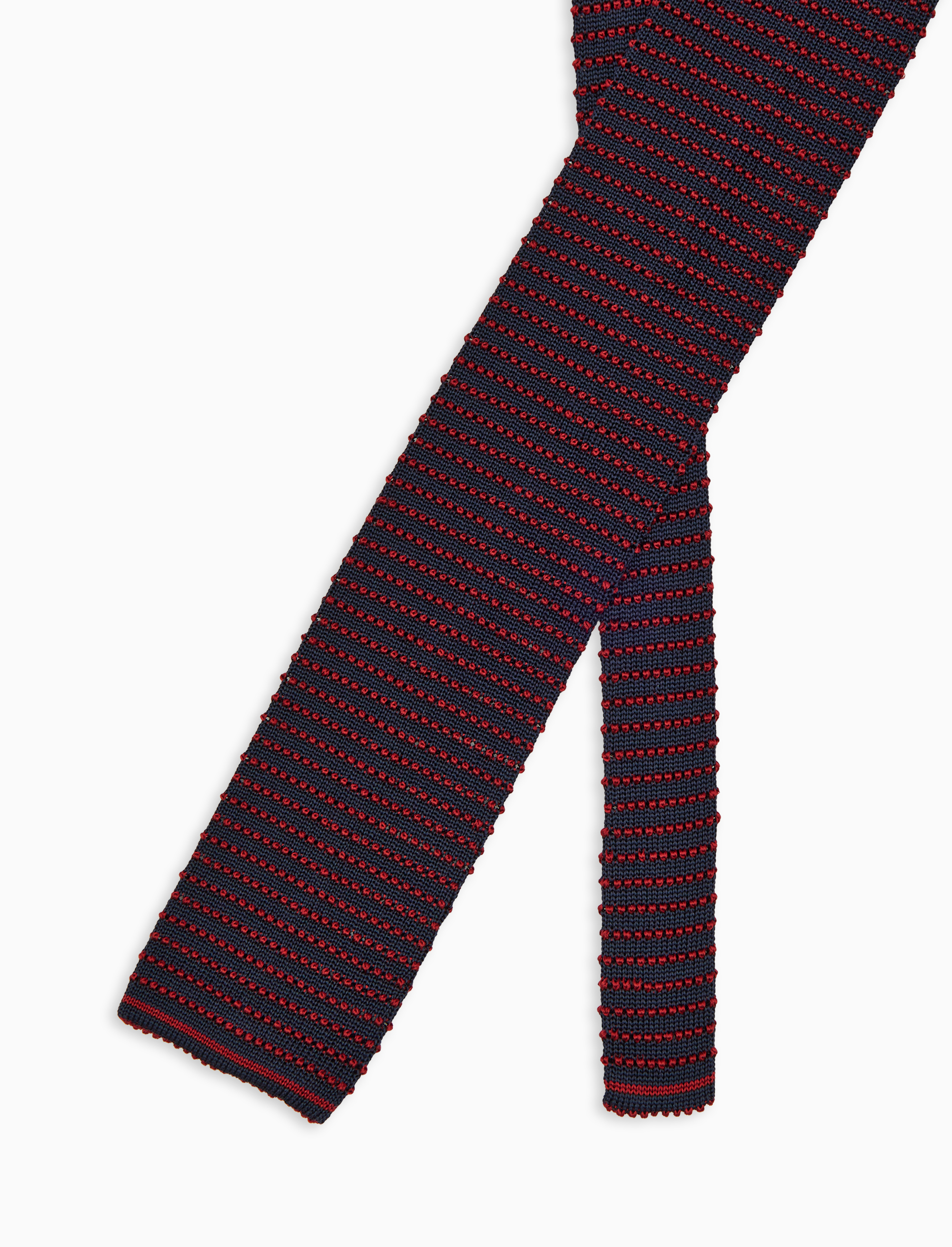 Cravatta uomo seta blu/rosso con righine