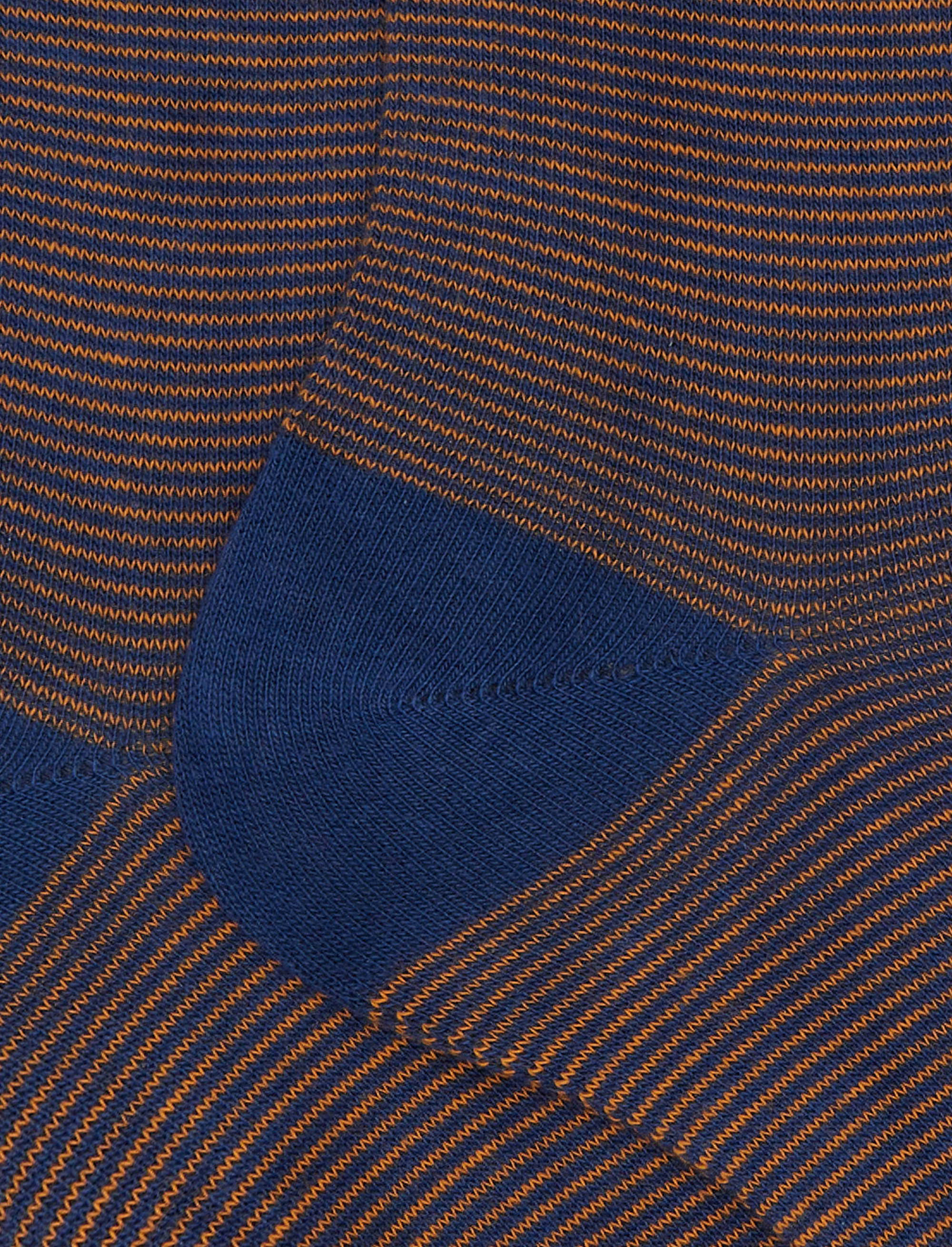 Calze corte uomo cotone blu righine bicolore