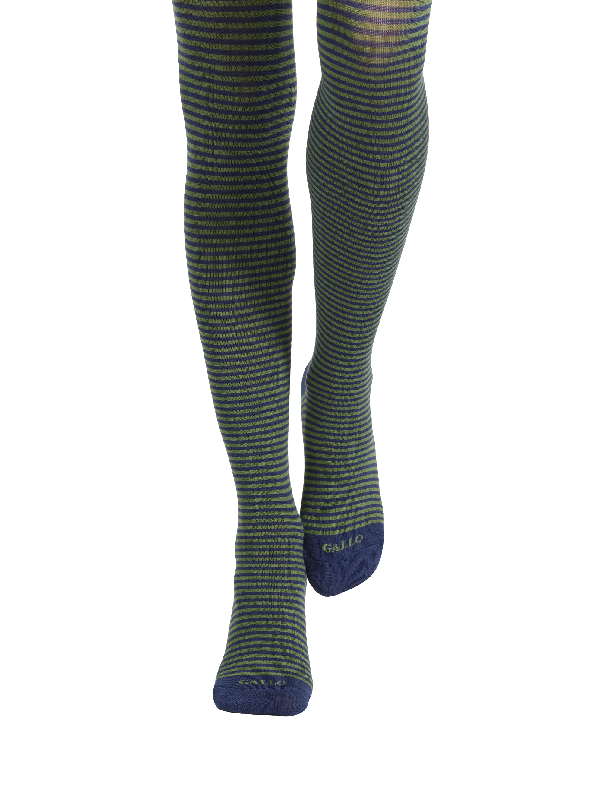 Collant donna cotone blu righe windsor