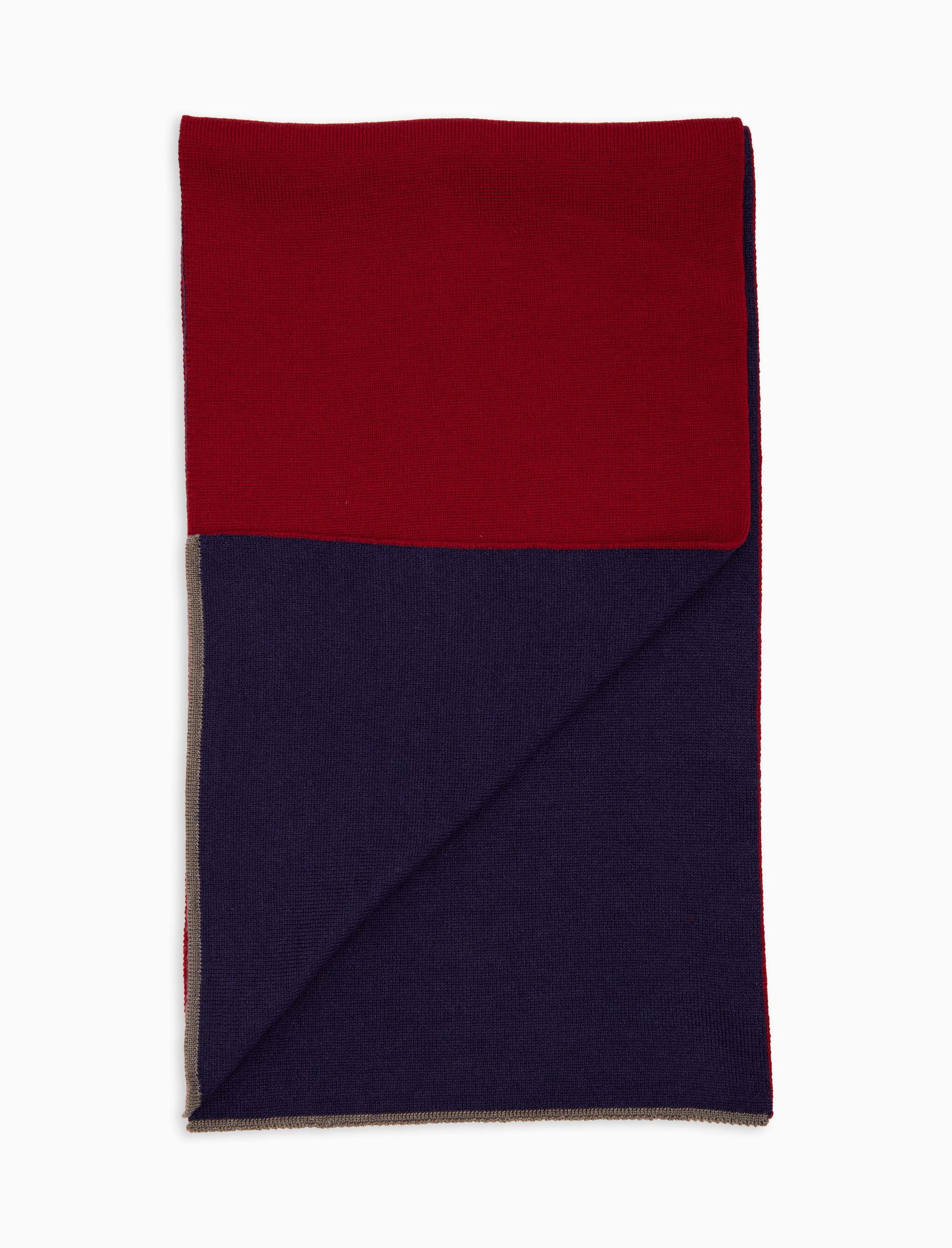 Sciarpa donna lana, seta e cashmere bord&ograve; tinta unita