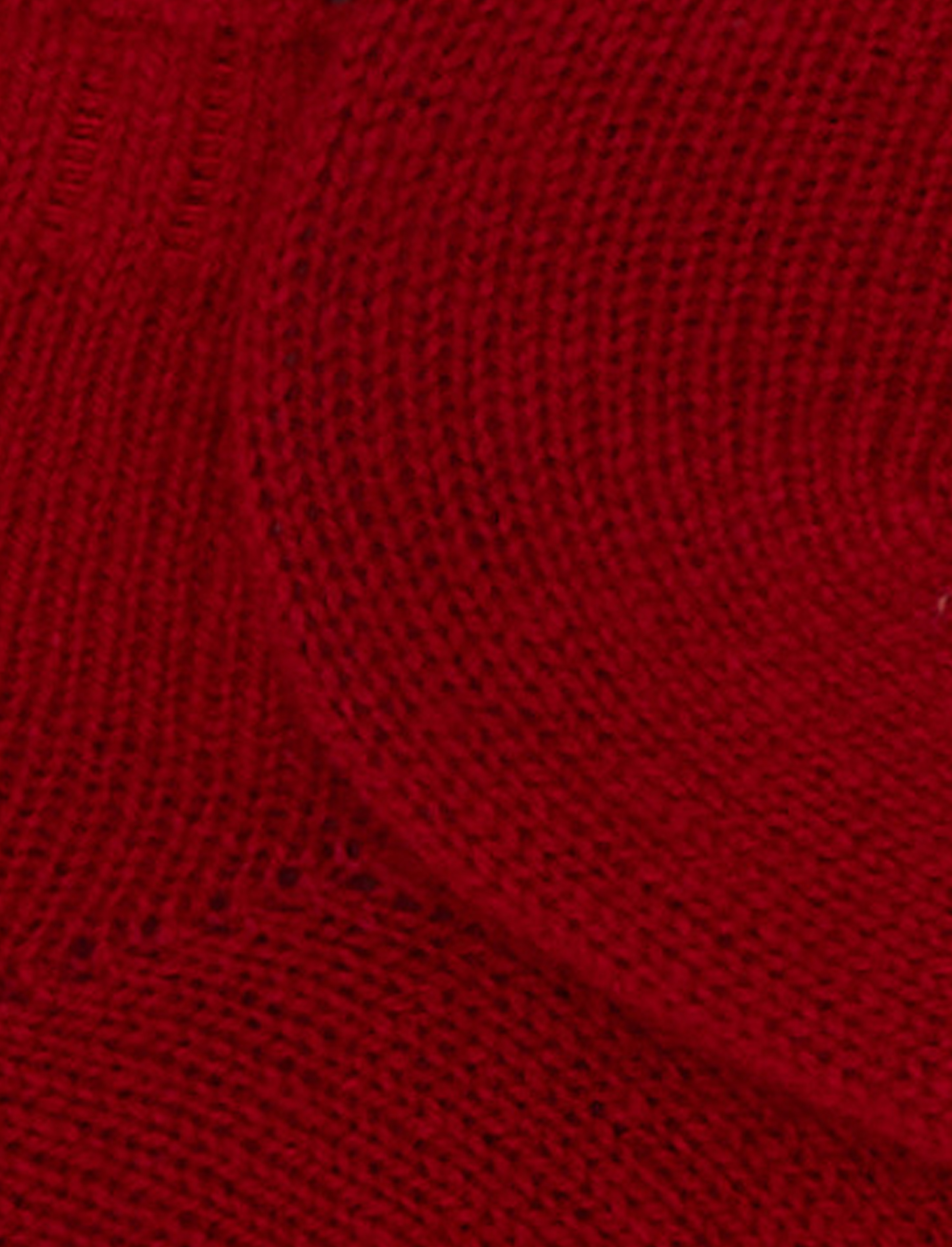 Calze fantasmini donna cashmere rosso tinta unita