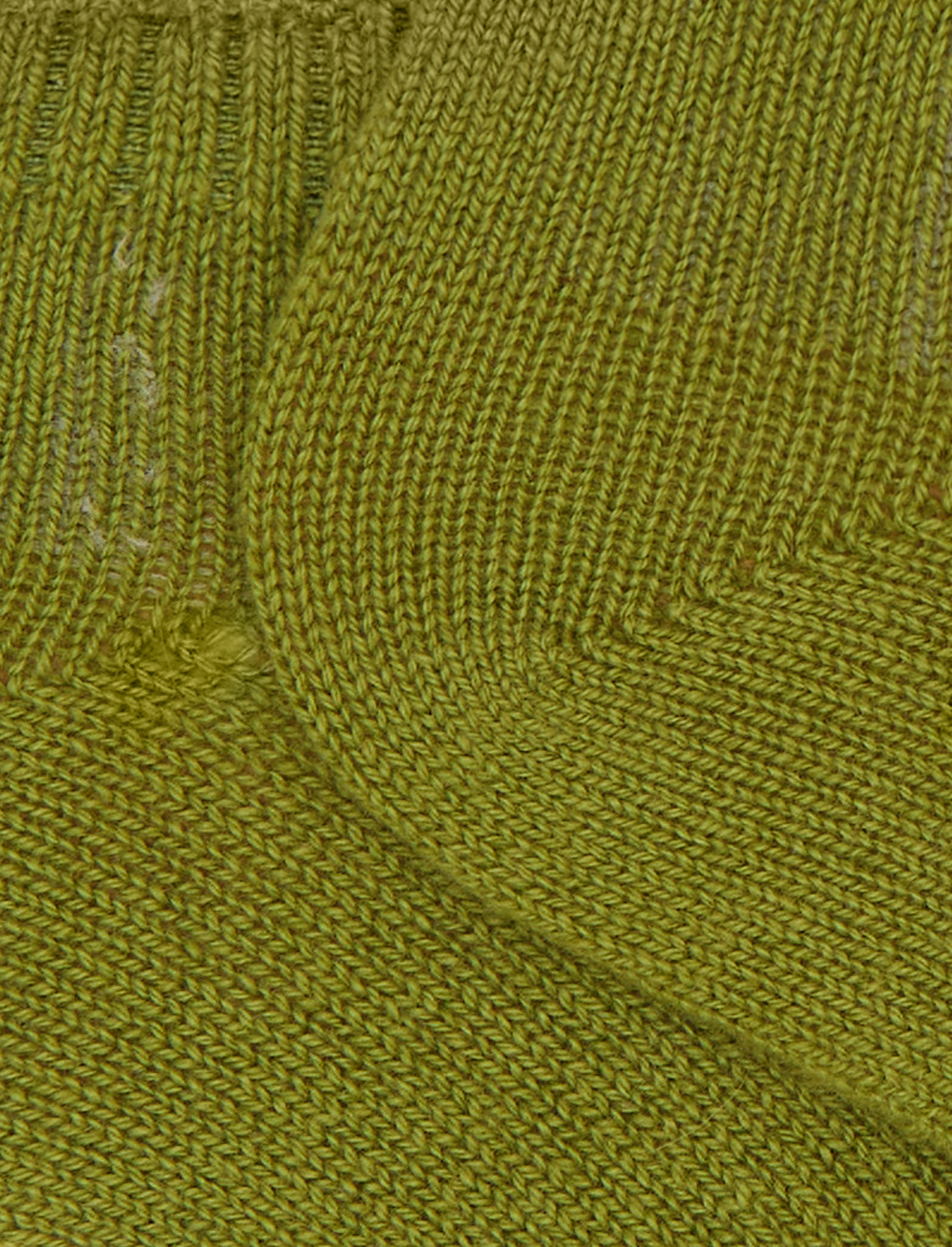 Calze fantasmini uomo cashmere verde tinta unita