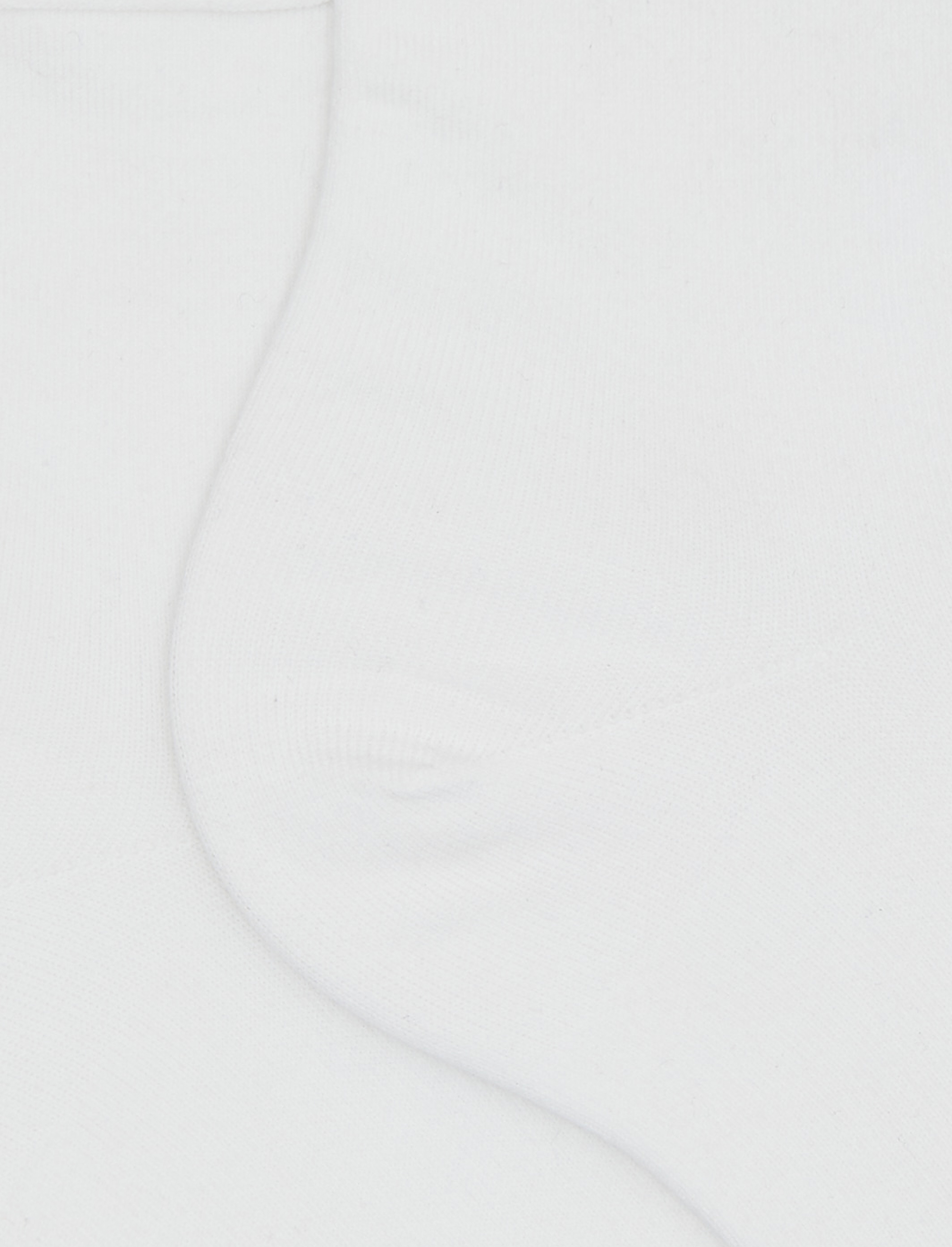 Calze cortissime donna cotone bianco tinta unita