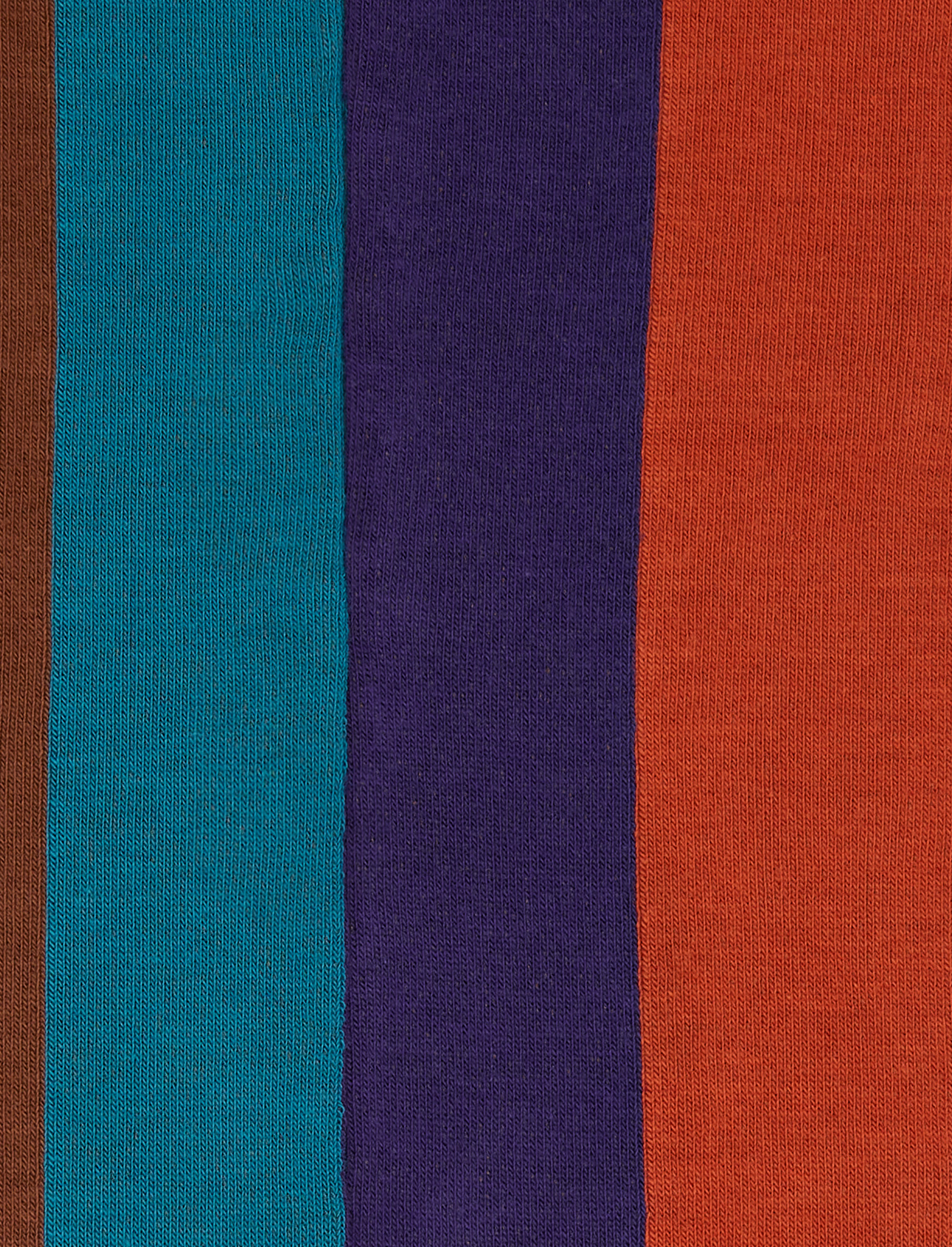 Calze lunghe uomo cotone marrone fantasia righe verticali di quattro colori