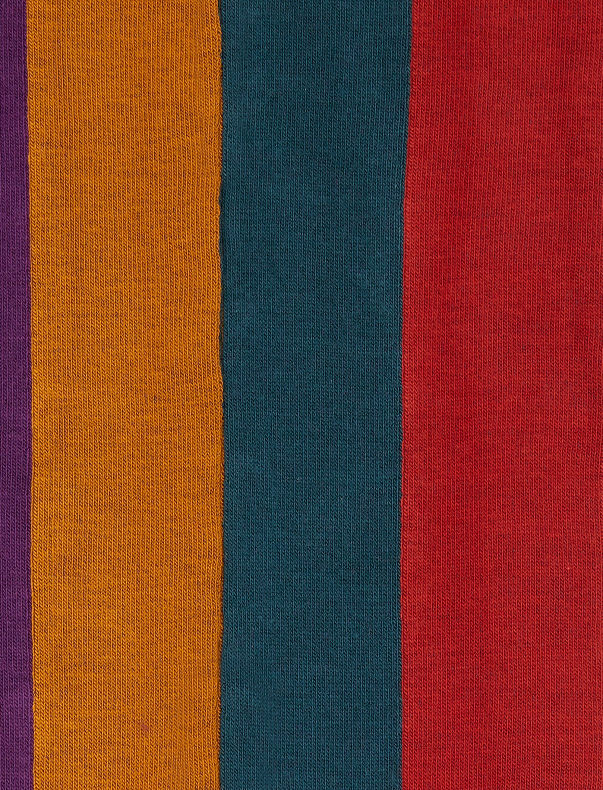 Calze lunghe donna cotone viola fantasia righe verticali di quattro colori