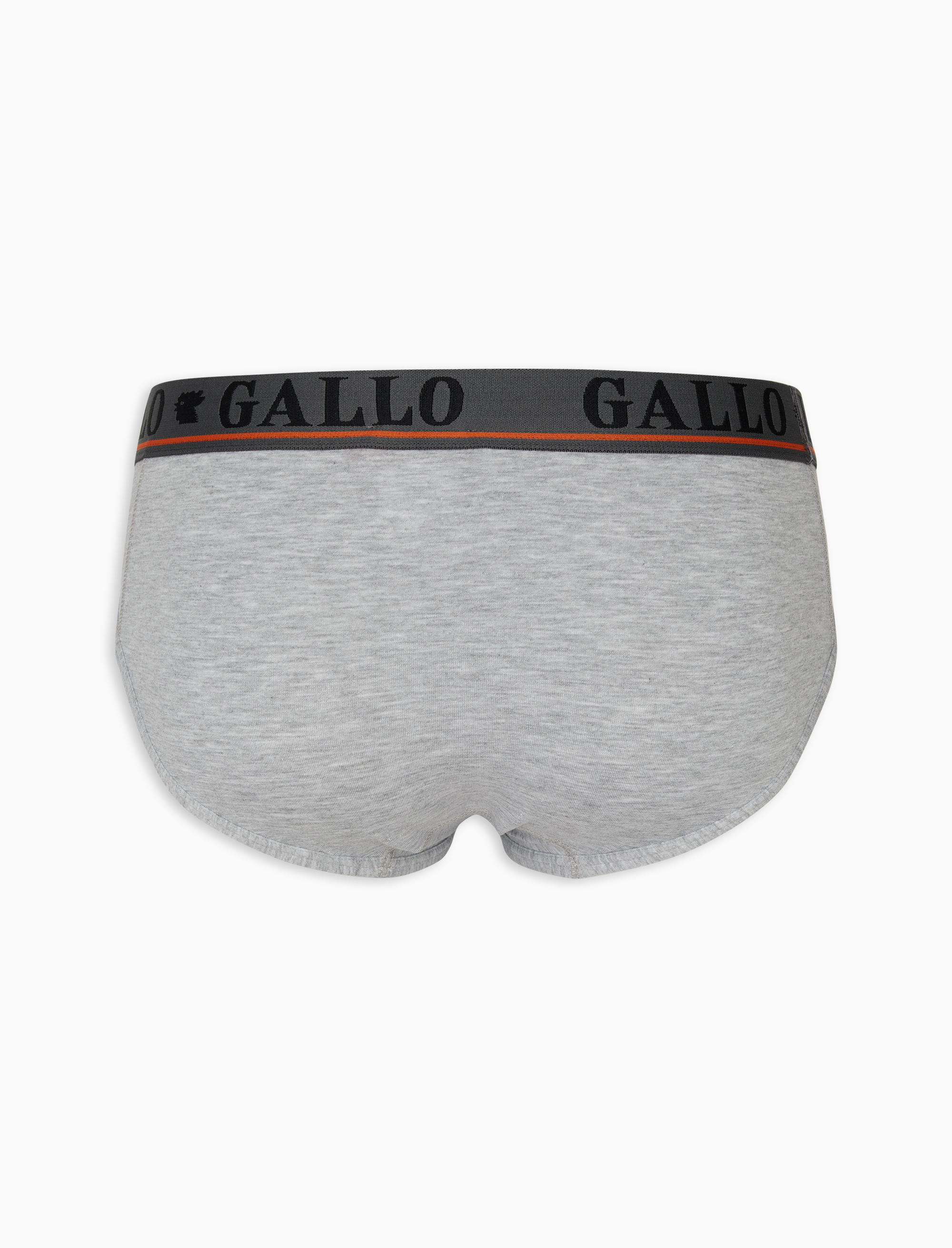 Slip basico intimo cotone grigio melange tinta unita