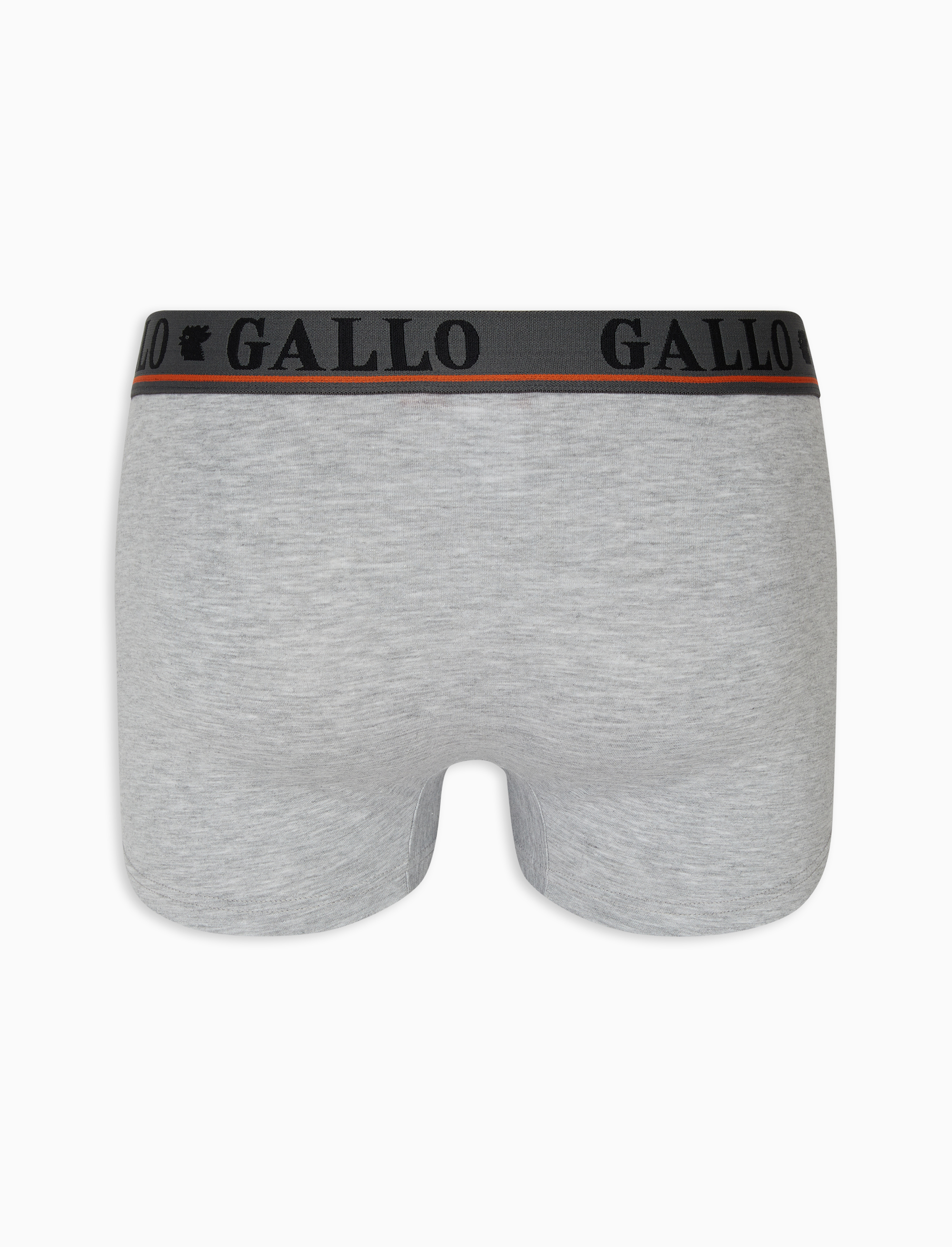 Boxer basico intimo cotone grigio melange tinta unita