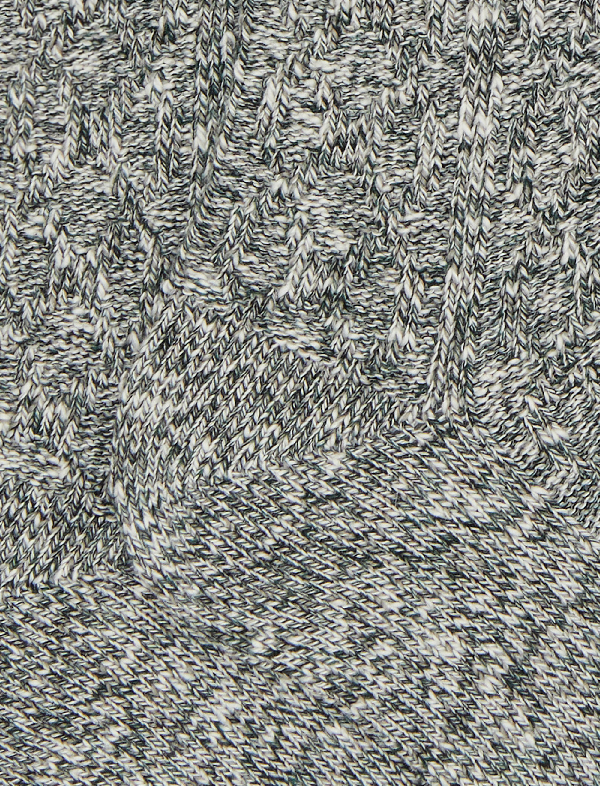 Calze corte unisex cotone lavorazione rombi su rovescio tinta unita grigio