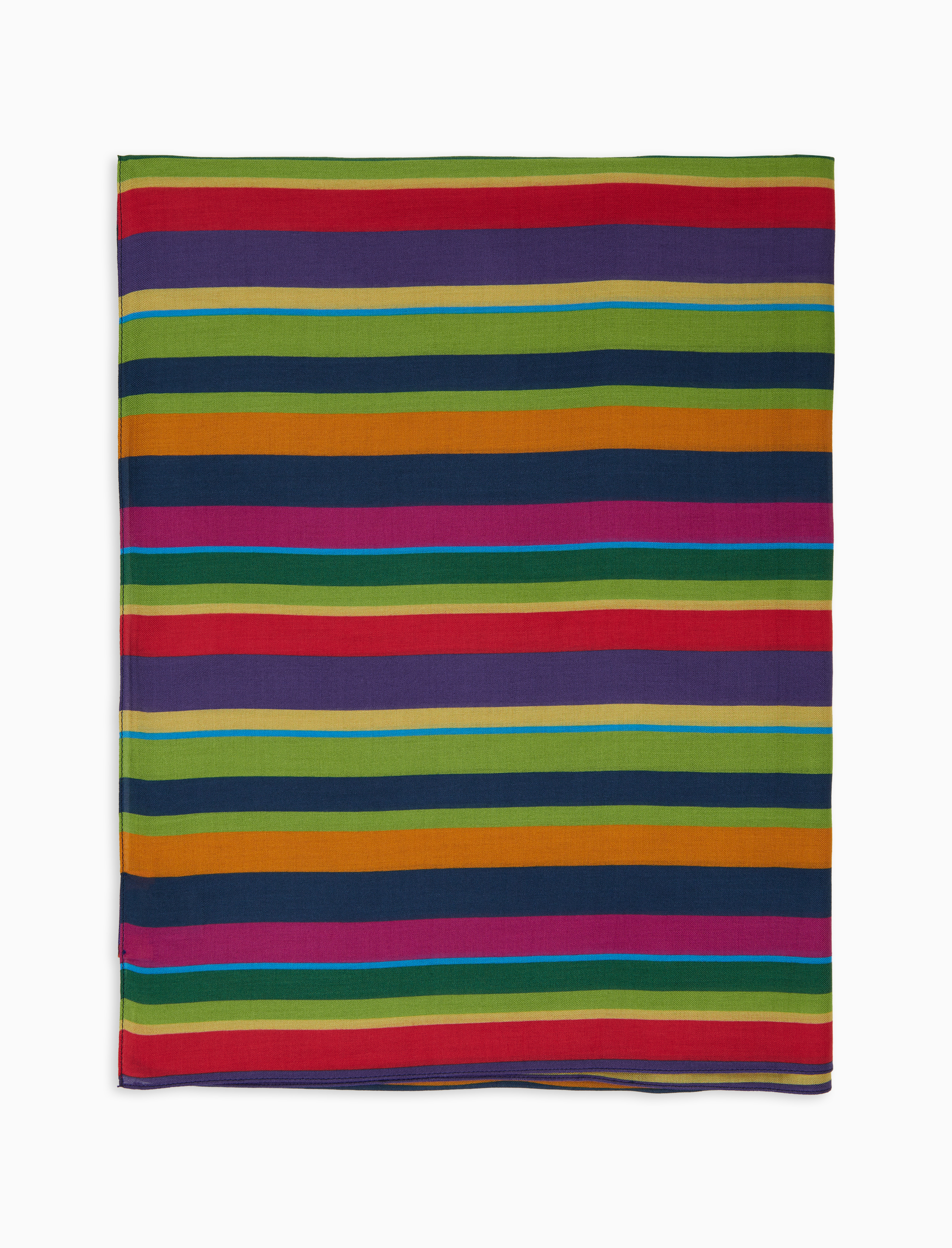 Sciarpa leggera unisex blu righe multicolor