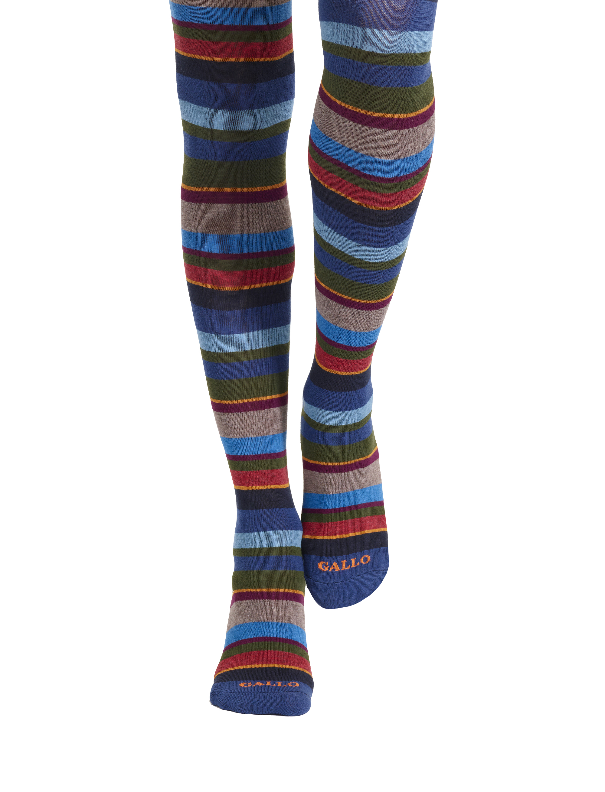 Parigina donna cotone blu righe multicolor