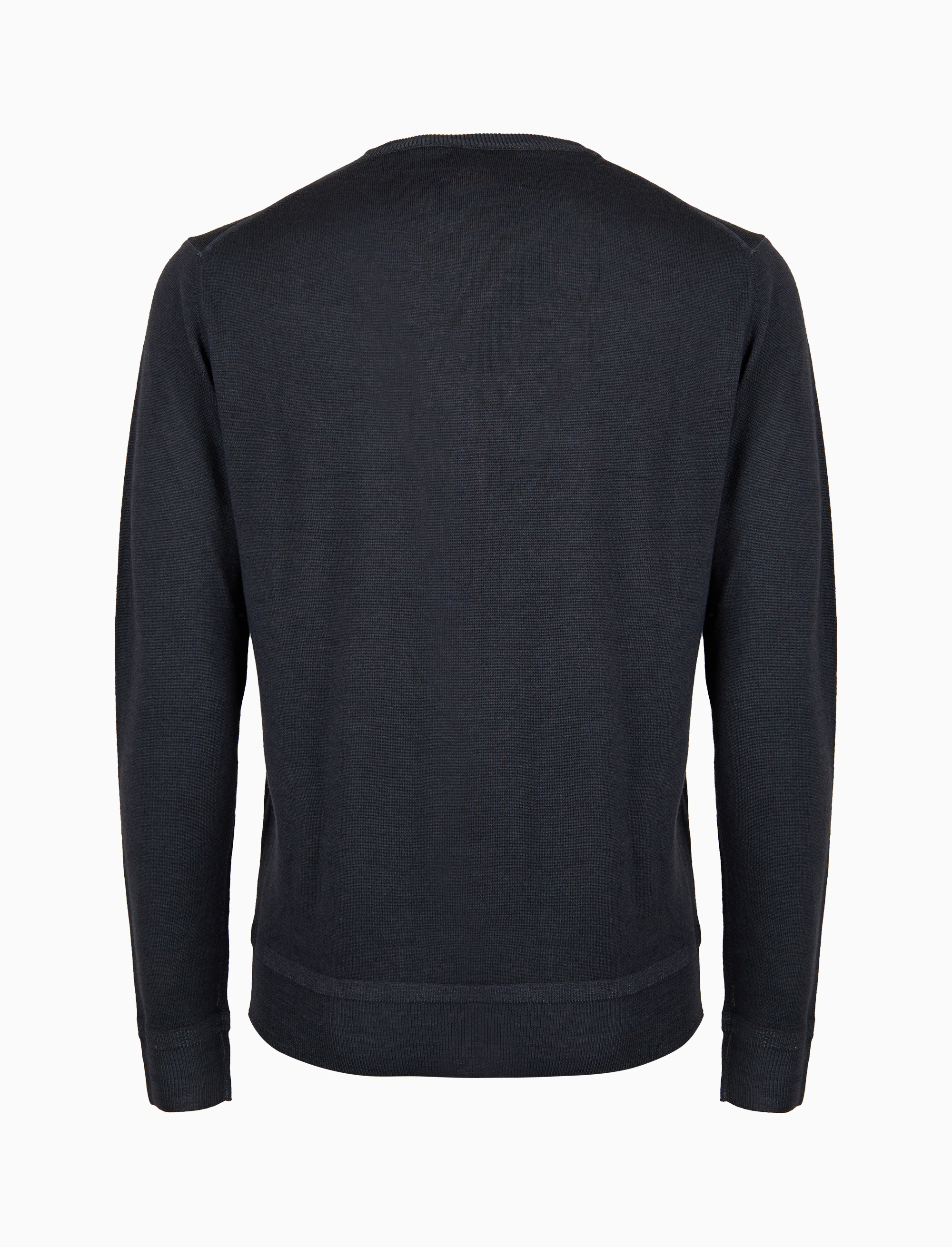 Pull uomo girocollo lana grigio tinta unita