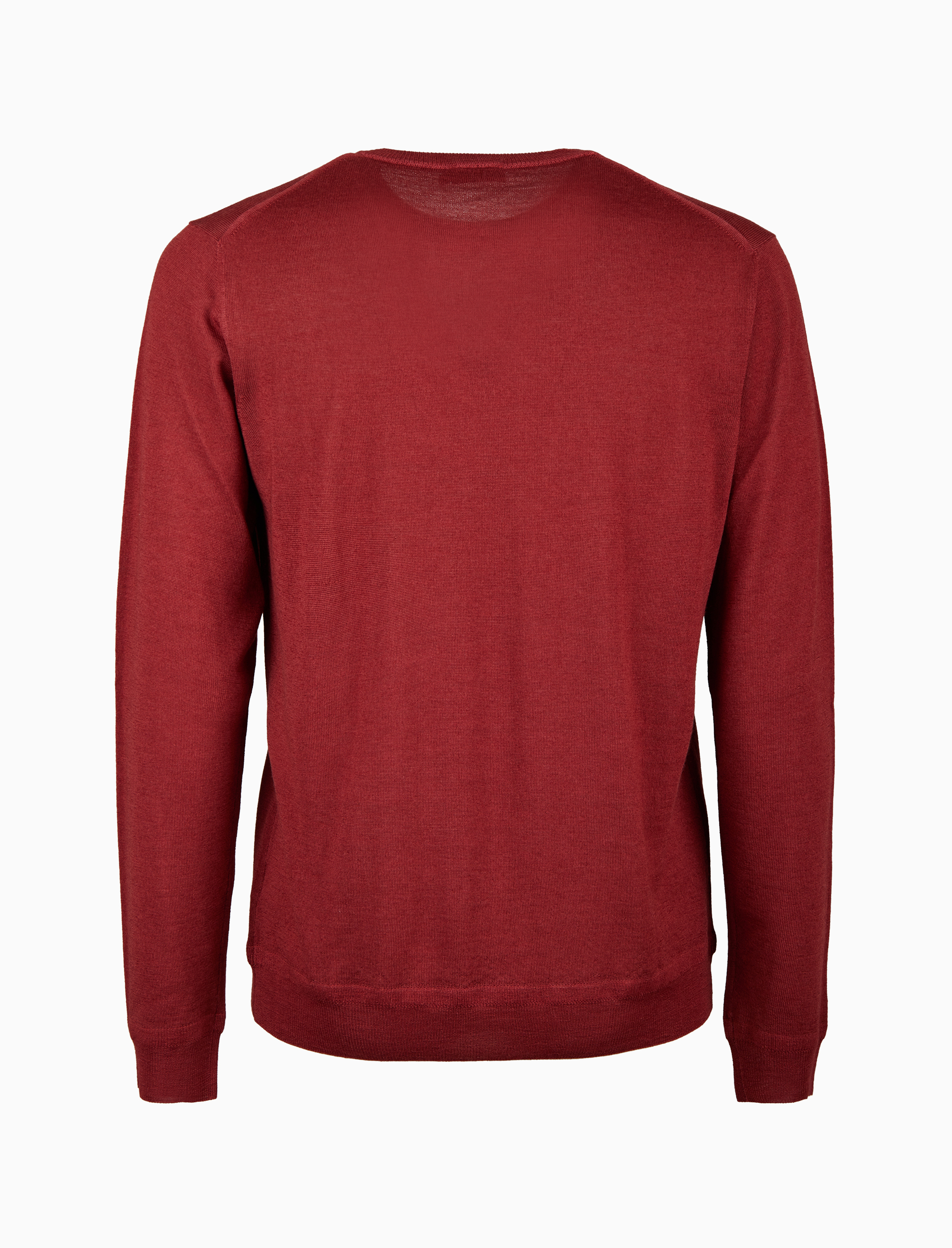 Pull uomo girocollo lana bord&ograve; tinta unita