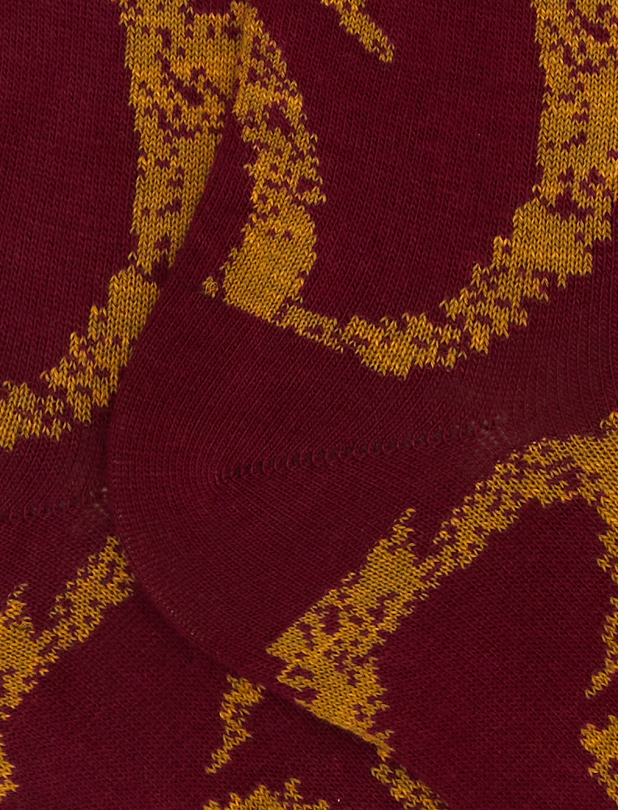 Calze lunghe donna cotone bordò fantasia broccato