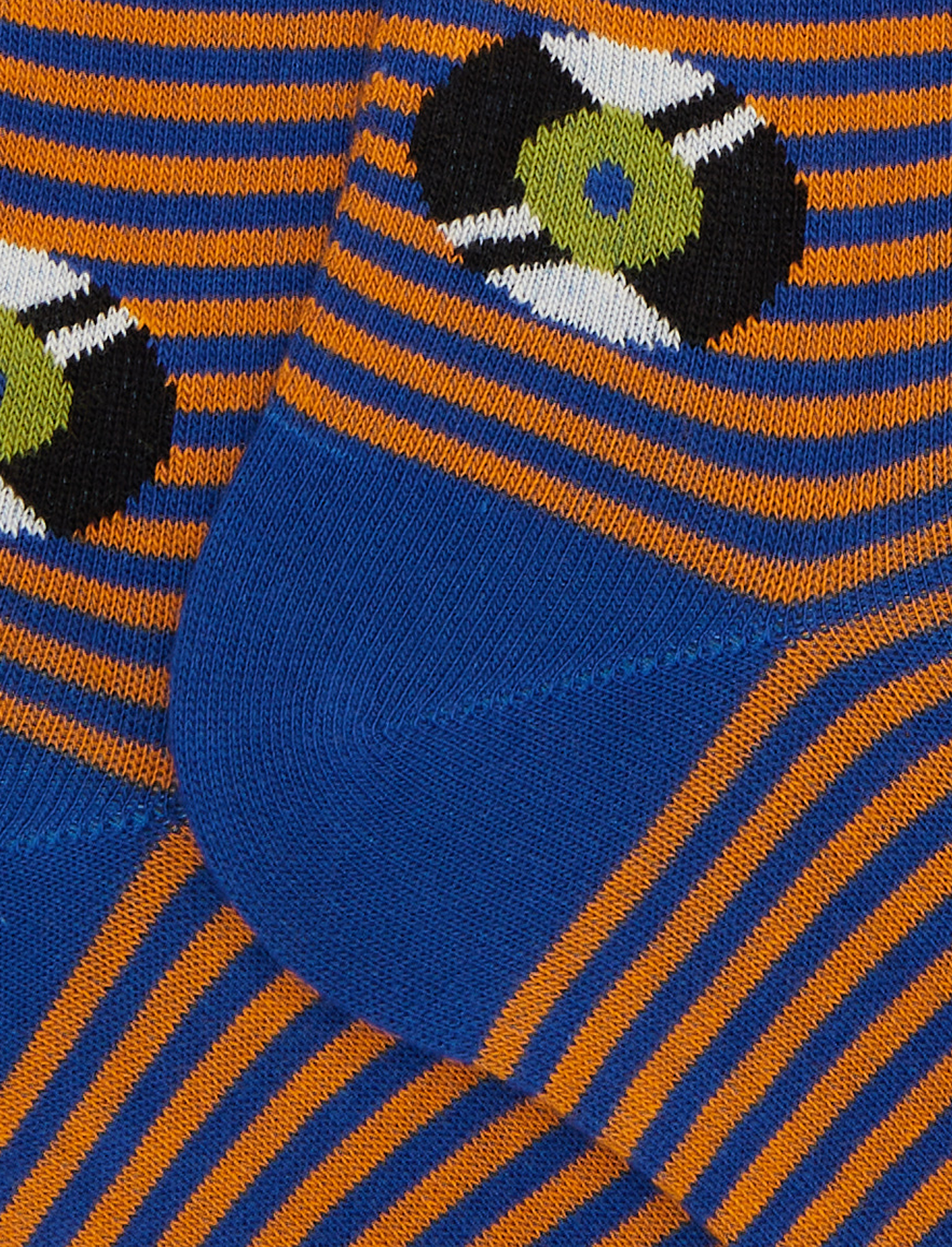 Calze lunghe uomo cotone blu fantasia dischi vinile