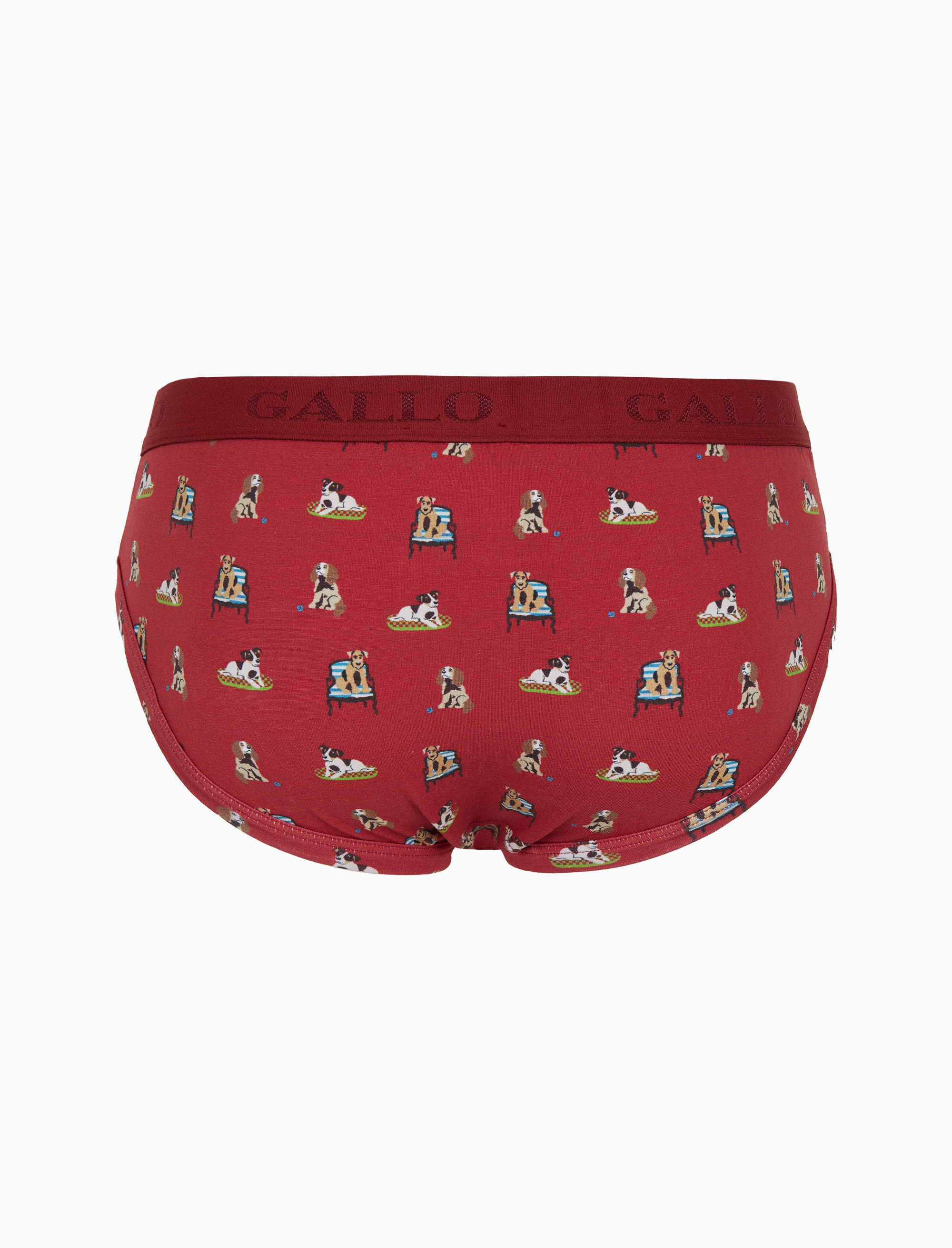 Slip intimo uomo cotone bord&ograve; fantasia cani