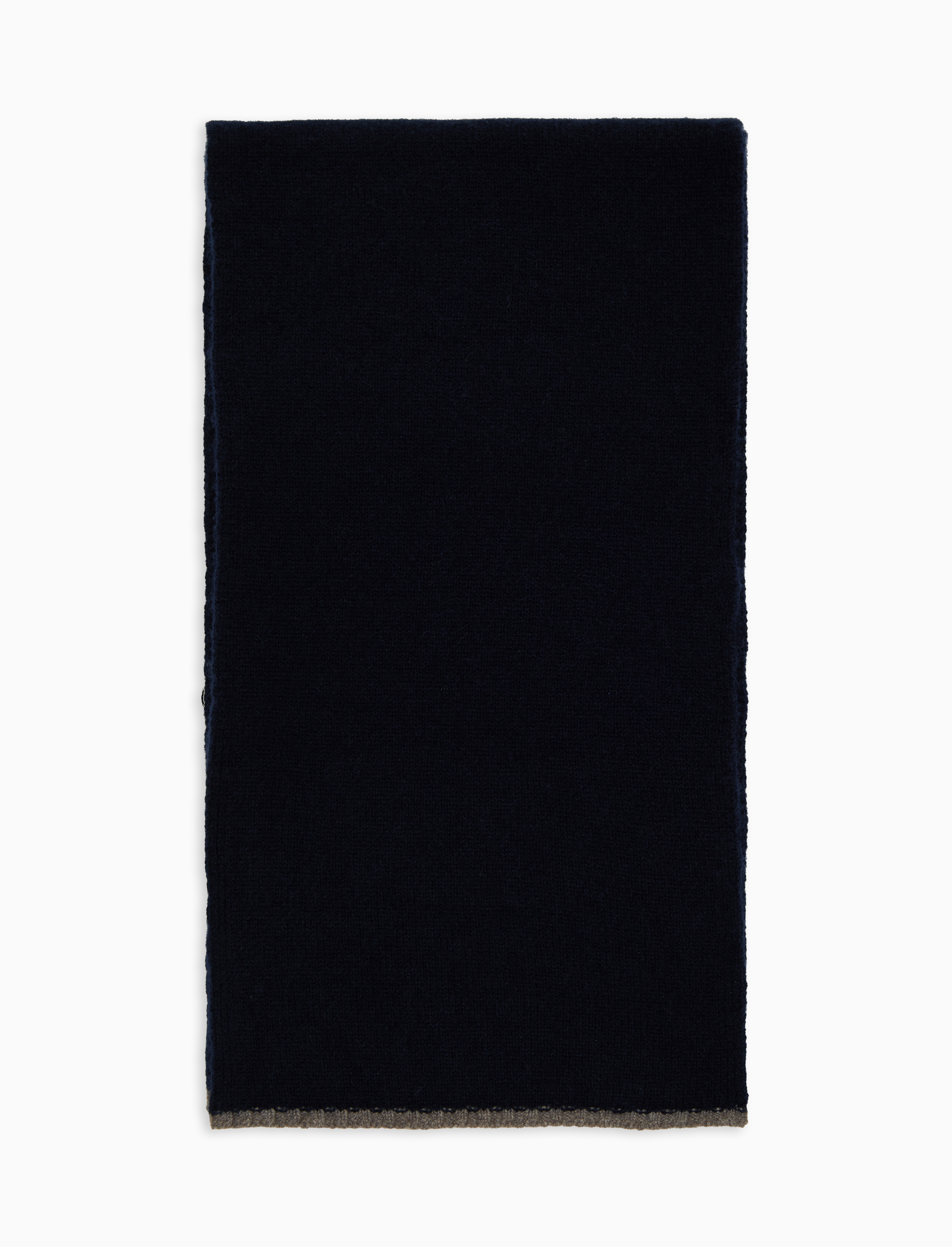 Sciarpa unisex puro cashmere blu tinta unita
