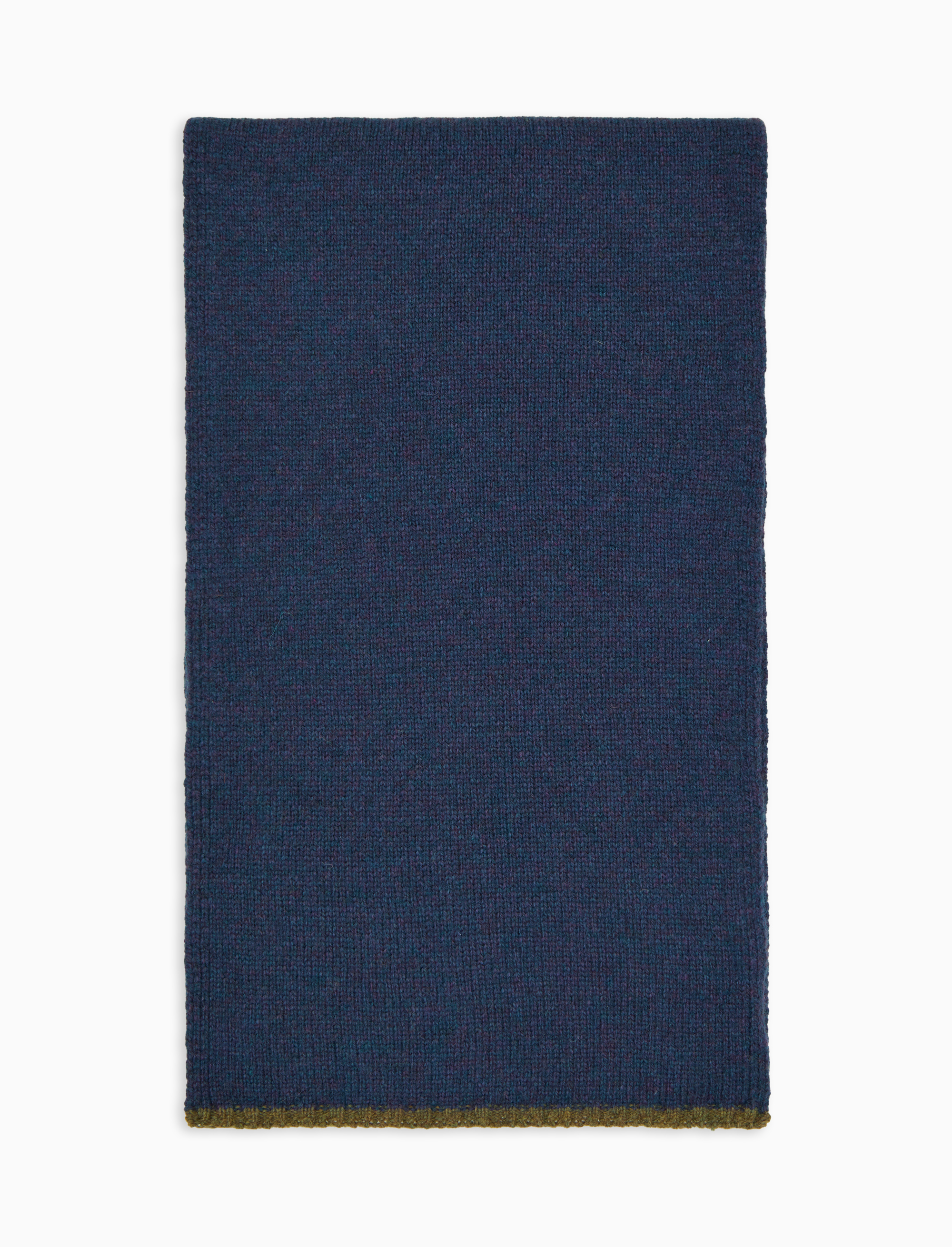 Sciarpa unisex lana blu tinta unita