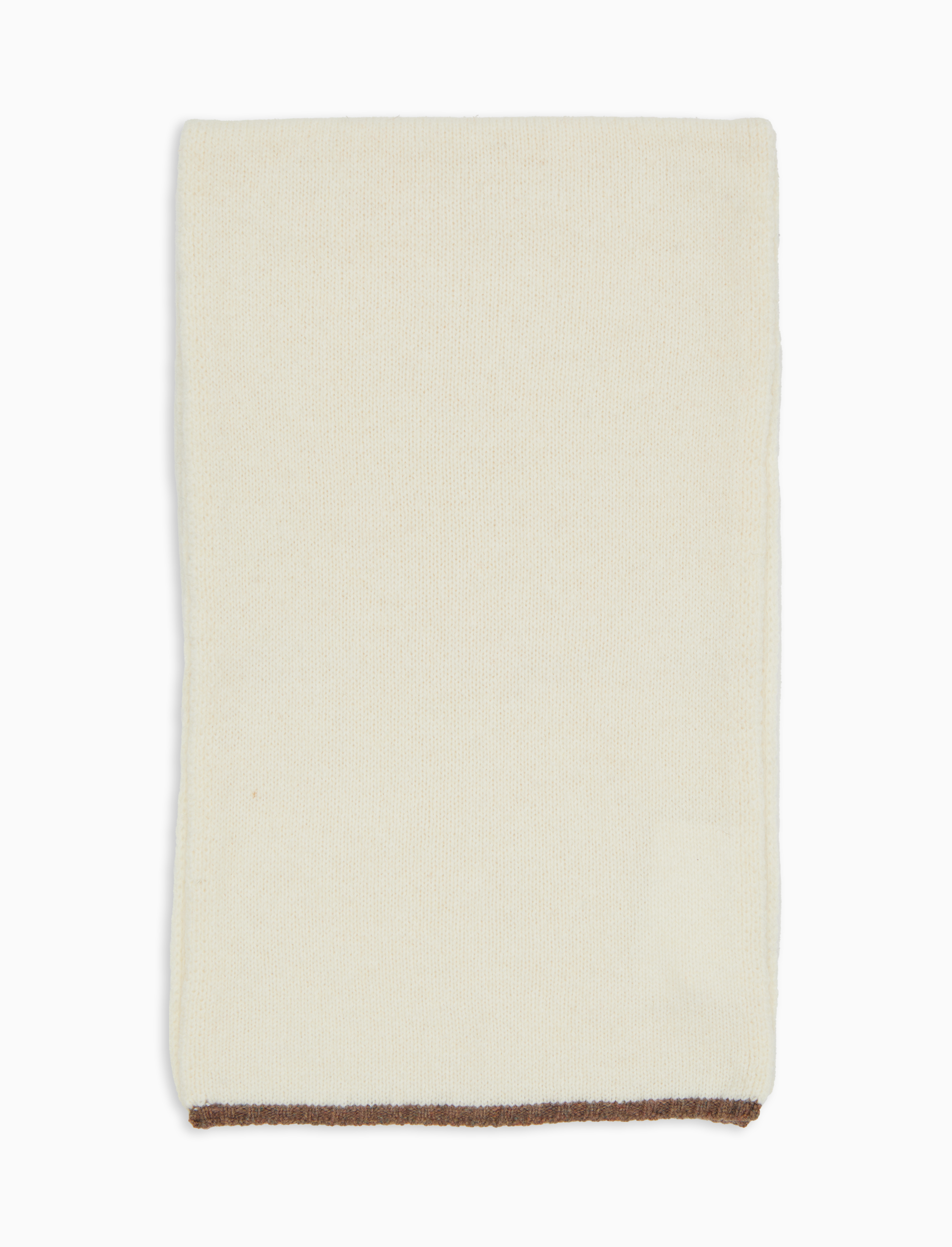 Sciarpa unisex lana bianca tinta unita