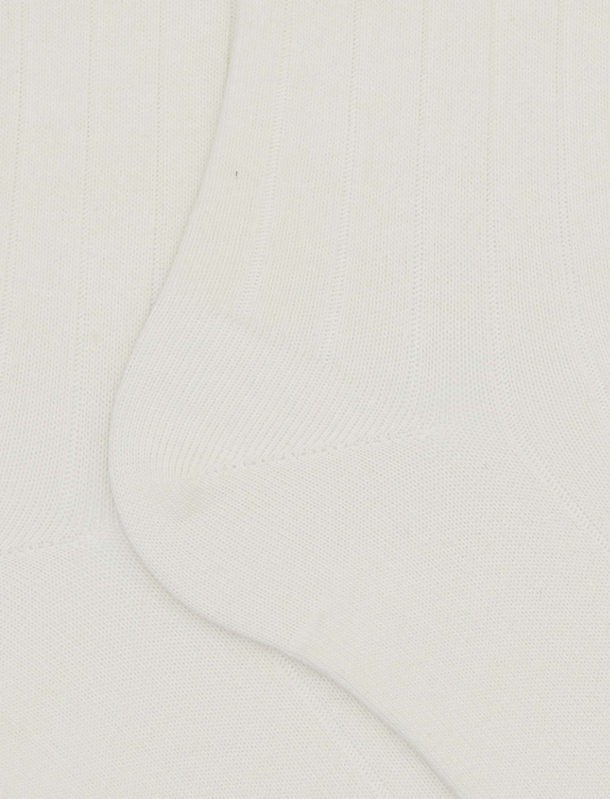 Calze corte uomo cotone bianco tinta unita a coste