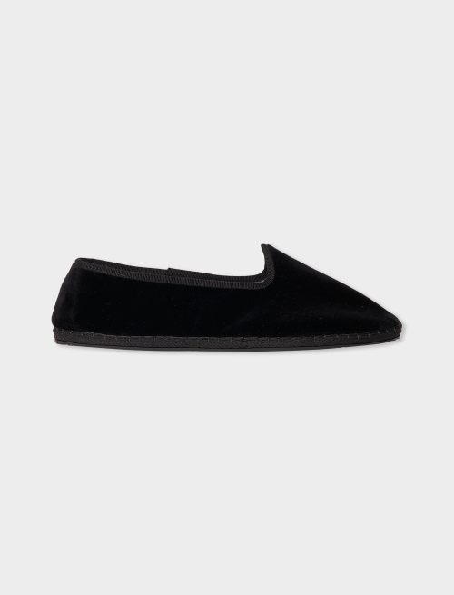 Men's plain black velvet shoes - Shoes | Gallo 1927 - Official Online Shop