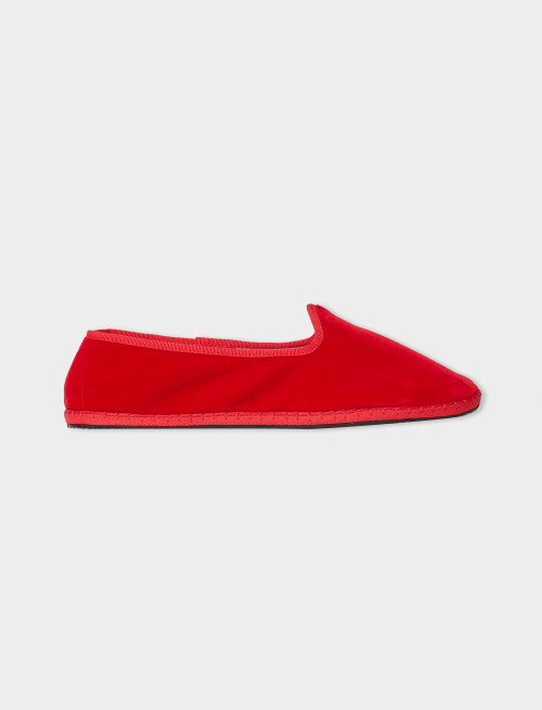 Men's plain red velvet shoes - Shoes | Gallo 1927 - Official Online Shop