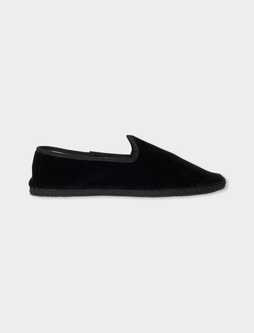 Women's plain black velvet shoes - Shoes | Gallo 1927 - Official Online Shop