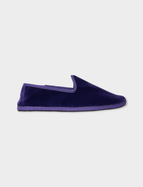 Women's plain purple velvet shoes - Shoes | Gallo 1927 - Official Online Shop
