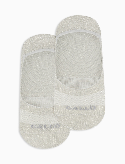Women's plain-coloured cotton invisible socks with lurex - Socks | Gallo 1927 - Official Online Shop