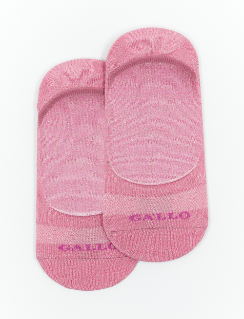 Women's plain petal cotton invisible socks with lurex - Socks | Gallo 1927 - Official Online Shop