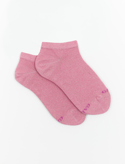 Women's plain petal ankle socks with lurex - Invisible | Gallo 1927 - Official Online Shop