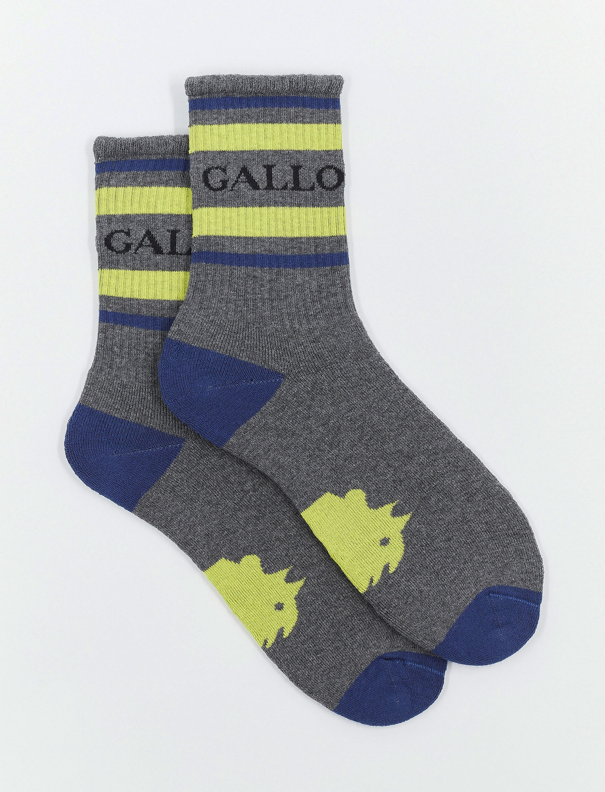 Women's short pyrite cotton terry cloth socks with Gallo writing | Gallo 1927 - Official Online Shop