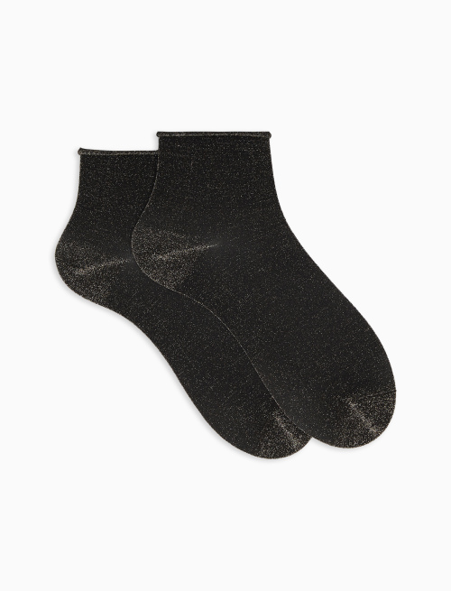 Women's super short plain volcano lurex socks - The Essentials | Gallo 1927 - Official Online Shop