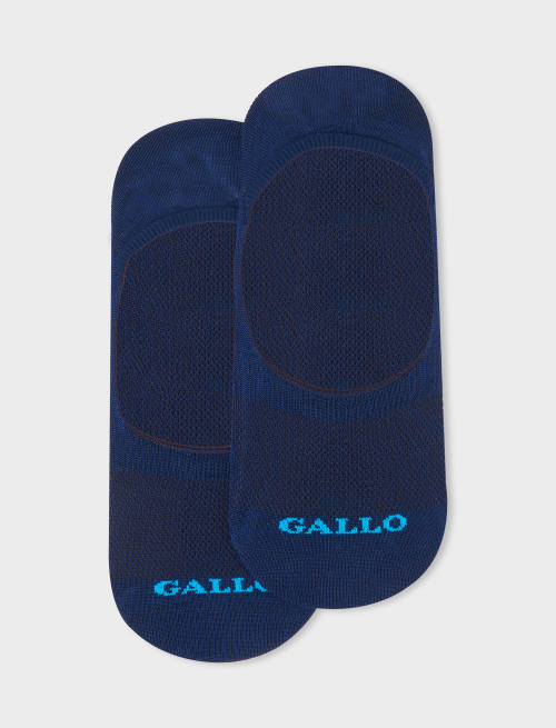 Men's plain royal cotton invisible socks - Peds | Gallo 1927 - Official Online Shop