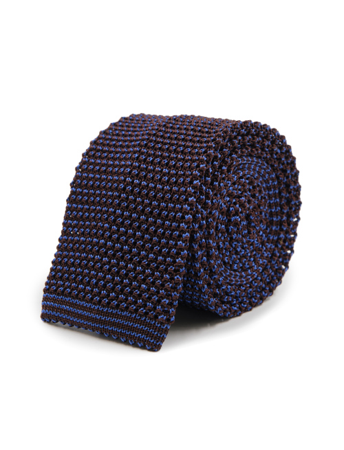 Cravatta uomo seta marrone fantasia cangiante - Accessori | Gallo 1927 - Official Online Shop
