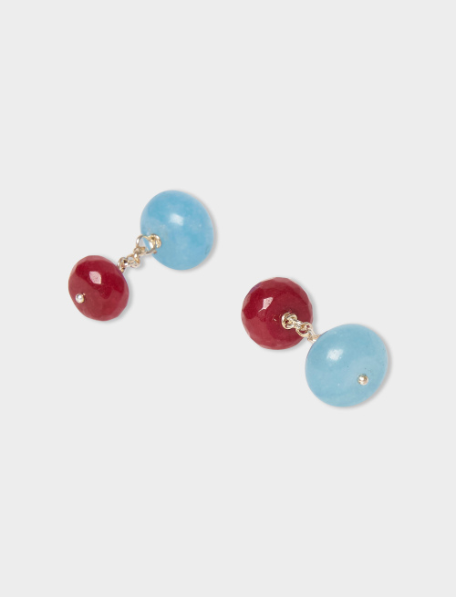 Gemelli da polso uomo pietre dure avio/bordò - Special Selection | Gallo 1927 - Official Online Shop