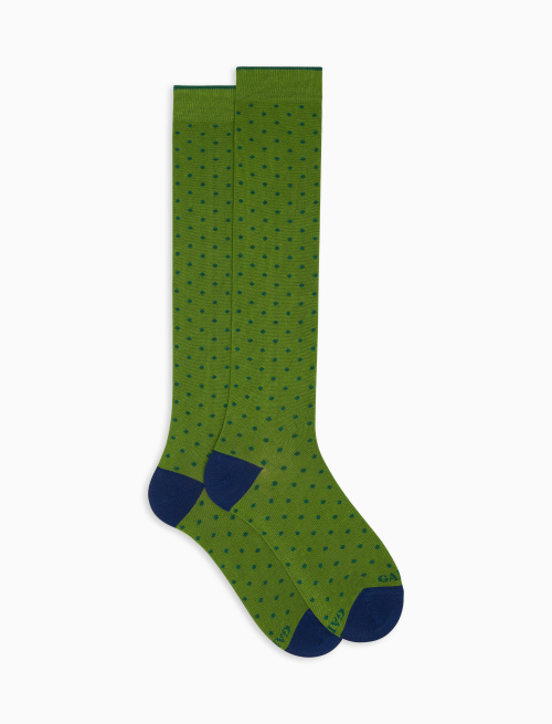 Women's long cactus light cotton socks with polka dots - Polka Dot Gallo | Gallo 1927 - Official Online Shop