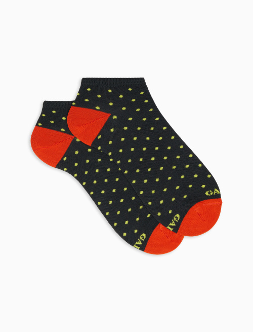 Calze fantasmini donna cotone leggero fumo fantasia pois - Calze | Gallo 1927 - Official Online Shop