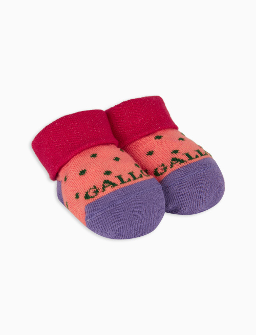 Babbucce bambino cotone gerbera fantasia pois - Babbucce | Gallo 1927 - Official Online Shop