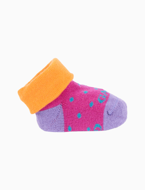 Babbucce bambino cotone fantasia pois fucsia - Babbucce | Gallo 1927 - Official Online Shop