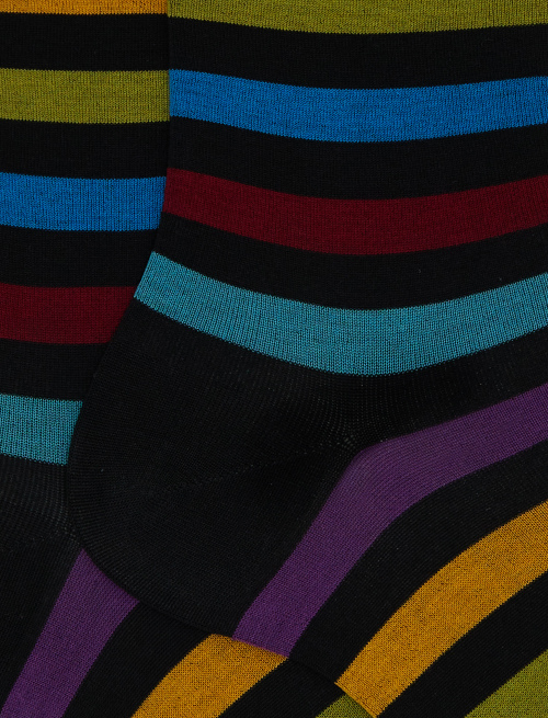 Calze corte uomo cotone righe pari grigio - Past Season | Gallo 1927 - Official Online Shop