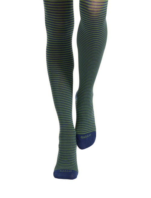 Collant donna cotone blu righe windsor - Windsor | Gallo 1927 - Official Online Shop