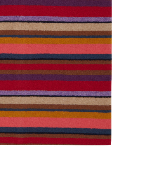 Scaldacollo multiuso unisex pile bordò righe multicolor - Copricapo | Gallo 1927 - Official Online Shop