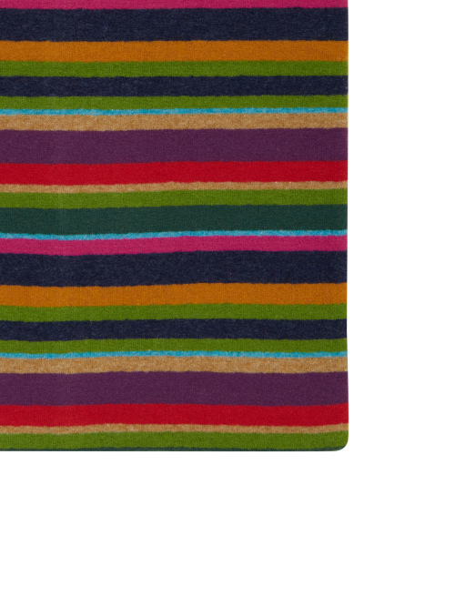 Scaldacollo multiuso unisex pile blu righe multicolor - Sciarpe | Gallo 1927 - Official Online Shop