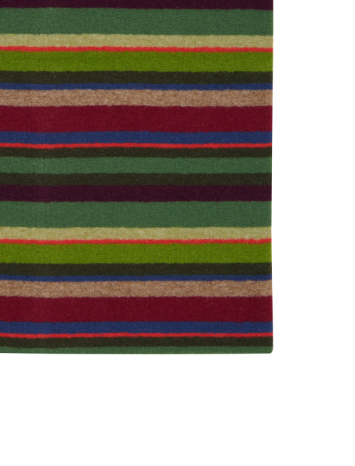 Scaldacollo multiuso unisex pile verde righe multicolor - Copricapo | Gallo 1927 - Official Online Shop