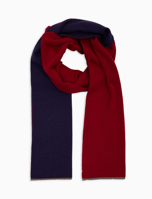 Sciarpa donna lana, seta e cashmere bordò tinta unita - Accessori | Gallo 1927 - Official Online Shop