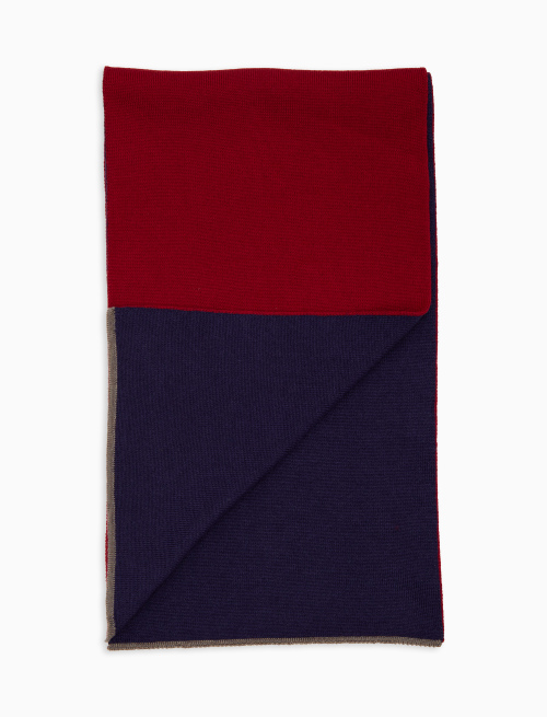 Sciarpa donna lana, seta e cashmere bordò tinta unita - Accessori | Gallo 1927 - Official Online Shop