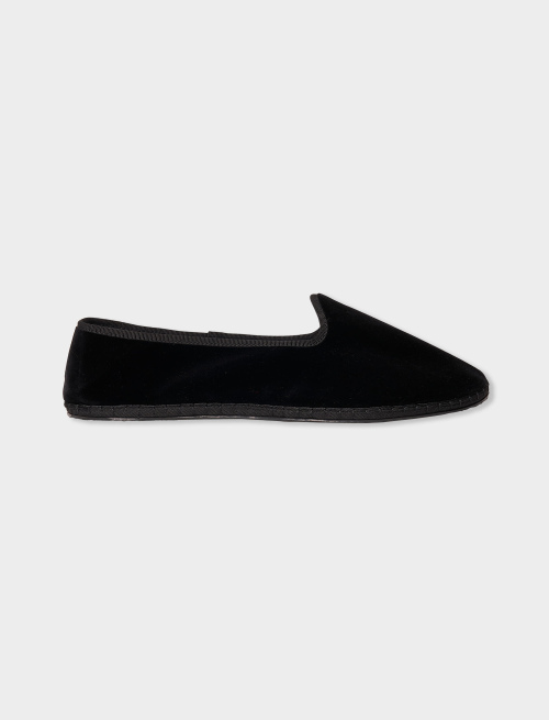 Men's plain black velvet shoes - Shoes | Gallo 1927 - Official Online Shop