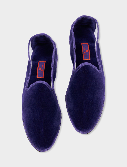Women's plain purple velvet shoes - Shoes | Gallo 1927 - Official Online Shop