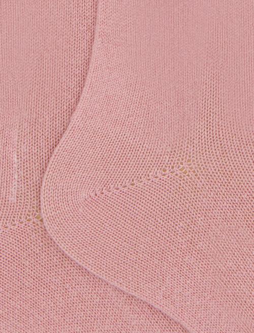 Women's long plain pink cashmere socks - Woman | Gallo 1927 - Official Online Shop