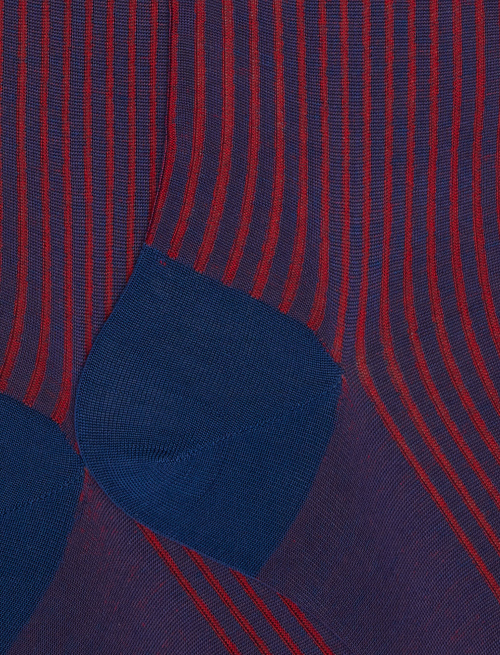 Calze lunghe uomo cotone royal/papavero vanisé - Vanisé | Gallo 1927 - Official Online Shop